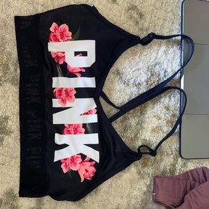 pink sports bra